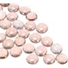 QUARKZMAN Perle di Ceramica, Perle di Ceramica Piane Rosa Iridescente 1.1Lbs (0.67-0.75 Pollici) Marbles di Ceramica Ciottoli per Riempitivi di Vaso Decorazione Acquario Fai da Te