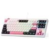 Redragon Tastiera da gioco RGB con guarnizione cablata K729 all'80%, tastiera meccanica TKL a 87 tasti con controllo a manopola, tasti in PBT a colori misti, presa a sud hot-swap e smorzatore a 5