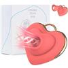 Mysterious Toys Vibratore per Donne, Gioco Sexo con Aspirazione e Licking, Vibrazione Batta per Punto G, Design Discreto e Imbarazzante, Gioco Adulto per Donne, Toy Vibrante da Adulti (Rosso)