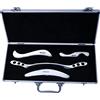 JustSun Gua Sha Set, Strumento di Massaggio in Acciaio Inossidabile IASTM Tools, per La Mobilizzazione Dei Tessuti Molli e La Riduzione del Dolore Muscolare (Set A)