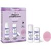 Athena's L'Erboristica Kit Doppia Detersione Balsamo Struccante 30ml + Polvere Detergente 10g + Disco Esfoliante Viso