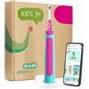Gum Playbrush Junior 3+ Rosa - Spazzolino sonico per l'igiene orale, 1 spazzolino e 2 testine