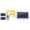 VIMAR K40956 Kit videocitofonico da parete con: 2 videocitofoni touch screen vivavoce Wi-Fi & K40932 Monitor supplementare touch screen vivavoce a colori LCD 7in per kit videocitofonico