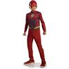 Rubie's RUBIES - DC ufficiale - THE FLASH - Costume per bambini entry-level Flash Justice League, taglia 5-6 anni. Costume ufficiale con tuta e maschera in PVC