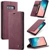 owlhold Cover Samsung Galaxy S10e Custodia Samsung S10e Portafoglio Flip [Antiurtoo][Cavalletto][Carta Fessura] Cover Pelle per Samsung Galaxy S10e- Vino Rosso