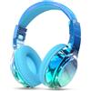 JYPS Cuffie Bluetooth Bambina, Metallico Cuffie Bambini Wireless,Cuffie Bluetooth Over Ear con Microfono per Bambini/Ragazza,Cuffie Senza Fili Pieghevoli Audio Stereo HD per TV/Musica/Scuola (blu)