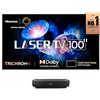 Hisense 100L9HD Laser TV 100 4K, Schermo anti-riflesso ALR, 3000 lumen, 4K, HDR10, Smart TV VIDAA 6.0, Dolby Vision e Atmos, Apple Airplay 2 & Home Kit, Alexa, tivùsat 4K