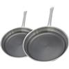 Elo 9349750 - Set di 2 padelle 24 e 28 cm, in acciaio inossidabile, 18-10, padelle senza PFAS, adatte a induzione, rivestimento antiaderente minerale senza PFAS, acciaio inossidabile 18-10, grigio