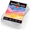 STATIONERY ISLAND Carta Acquerello 300g, 120 Fogli Per Acquerello, Album Da Disegno Professionale, 5x7 Carta Per Acquerello, Ideale Per Pittura E Disegno Con Acquarello