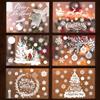 Hanari 158 Pezzi di Adesivi Vetro natale,Fluorescente Adesivi per Finestre Natalizie，Decorazione Natalizia per Porta Finestre,Decorativi DIY Riutilizzabile Statico Adesivi