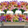 iHeartYard 16 Pezzi Fiori Finti Artificiali, Plastica Fiori Finti da Esterno Fiori Artificiali Piante Finte Artificiale per Balconi,Matrimoni,Cascine