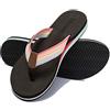 Pevino Infradito ortopediche da donna, casual, comode, con supporto per arco plantare, Marrone, 8 US