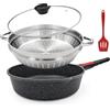 Padella Moritz & Moritz 26 Cm Con Coperchio – Antiaderente Ceramica, Impugnatura Soft Touch, Adatta A Induzione E Forno