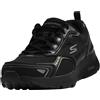 Skechers Go Run Consistent, Scarpe da ginnastica Uomo, Black Leather Synthetic Charcoal Trim, 43.5 EU