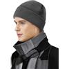 MOBIUSPHY Cappello Uomo Donna Cappelli Unisex Berretti Invernale Beanie Cuffia Uomo Hat Maglia Caldo Cappello Nero Moderno Adulto Inverno per Sci/Bici/Moto