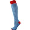 Mysocks Calzini al ginocchio per bambini costine Blu rosso