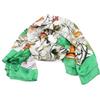 QUEEN HELENA Sciarpa Leggera Invernale Foulard Fantasia Colorato Elegante Donna SC019 (Verde, Taglia Unica)