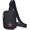 CYchen Crossbody Zaino Borsellino Antifurto Borsa, Monospalla Marsupio Zainetto Piccolo Sling Bag Borsello a Tracolla Mini Borse Lavoro Messenger per Uomo Donna Viaggio (Nero)