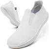 Oltyutc Scarpe Donna Barefoot Shoes Trekking Sneakers Estive Running Antiscivolo Lavoro Ginnastica Comode Shoes Bianche EU 38
