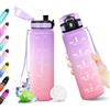 KollyKolla Borraccia 500ml, Riutilizzabile, Bottiglia con Filtro, Borraccia con Indicatore del Tempo Motivazionale senza BPA, A Prova di Perdite, ideale per Bambini, Scuola, Ufficio
