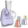 Moulinex Fresh Express, Tritaverdure Elettrico 4 in 1, Sistema per Servire Direttamente, Facile da Pulire e Riporre, Colore Lilla, DK8546