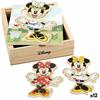 Disney Puzzle di Legno per Bambini Disney + 2 Anni 19 Pezzi [12 Unità]