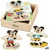 Disney Puzzle di Legno per Bambini Disney + 2 Anni [12 Unità]