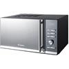Candy CMGE23BS Forno a Microonde con Grill, 23 Litri, 900W, Piatto girevole diametro 245 mm, 6 Livelli di Potenza, Libera Installazione, 48.3x 39x28.1 cm, Nero