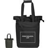 T-SHIRT48 Zaino Rolltop Uomo Donna Personalizzato con Nome, Logo, Immagine - Zaino Personalizzato da Ufficio e Viaggio - Gadget Aziendale (Nero)