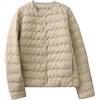 Generico Piumino Da Donna 100 Grammi Antivento Imbottito Caldo Giubbotto Trapuntato Ripiegabile Invernali Piumini Senza Cappuccio Elegante Taglie Forti Casual Cappotto Comodo Manica Lunga Giacca Cerniera