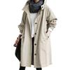 Generico trench nero donna Piumino Da Donna Invernale Giacca Termica Teddy Cappotto Giubbotto Neve Parka Primaverile Trench Primaverile Cappotti piumino leggero