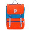 Invicta Zaino INVICTA - JOLLY VINTAGE, Arancione/Blu - Tasca Porta PC 13'' - Viaggio & Tempo Libero - ICONA - 18 LT - per Uomo Donna