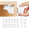 HOTUT Blocca Cassetti Magnetici per Bambini,12 Serrature + 3 Chiave, Serratura Magnetica per Mobili,Senza Trapano,Blocco di Sicurezza Magnetico,Chiusure Sicurezza Bambini per Cassetto e Armadio