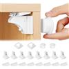 HOTUT Blocca Cassetti Magnetici per Bambini,8 Serrature + 2 Chiave, Serratura Magnetica per Mobili,Senza Trapano,Blocco di Sicurezza Magnetico,Chiusure Sicurezza Bambini per Cassetto e Armadio