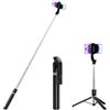 H.May Bastone Selfie Treppiede, 170CM Asta Selfie Stick Stabile con Telecomando Bluetooth Staccabile Compatibile con iPhone 15/14Pro, Samsung, 4.7-6.7 Pollici Smartphone