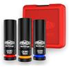 FAMEX 10807 - Chiave a bussola, inserti per bulloni delle ruote, in acciaio al cromo-molibdeno, resistente agli urti, chiavi a percussione, gusci girevoli, 1/2, set da 17/19/21 mm