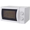Candy Idea Forno a Microonde 20 Litri, 700W, 5 Livelli di Potenza, Programma Defrost, Timer e Segnale Acustico di Fine Cottura, Libera Installazione, 43,95 x 35,75 x 25,82 cm, Bianco - CMW20SMW