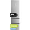 Haier HTW5620DNMG Frigorifero combinato 3D 60 Serie 5, Libera installazione, 3 porte, No Frost, Luce Led, Inox, L x P x A (mm) 595x667x2050, Classe D