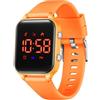 Timever orologio digitale bambina bambini con contapassi,sveglia,cronometro,luce,data-orologio per ragazzi e ragazze senza app e telefono con cinturino in silicone