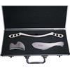 JustSun Gua Sha Set, Strumento di Massaggio in Acciaio Inossidabile IASTM Tools, per La Mobilizzazione Dei Tessuti Molli e La Riduzione del Dolore Muscolare (Set H)