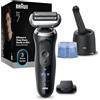 Braun Serie 7 Rasoio Elettrico Barba, Wet&Dry, Regolabarba Uomo, Rasoio Barba, 60 Min Di Utilizzo, Stazione SmartCare 4in1, +1 Accessorio, Senza Fili, 100% Impermeabile, 72-C1200CC, Oro