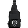 LEXICANMHS Borsa a tracolla per cellulare, smartphone e chiavi, marsupio da jogging per bambini, marsupio portacellulare per bambini e bambine, logo riflettente, dimensioni: 25 x 16 x 5 cm
