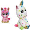 Ty Fantasia Unicorno Multicolore Peluche, 42 cm [Edizione: Germania] & Beanie Boos Harmonie Giocattolo di Unicorno, Multicolore, 15 cm, T36898
