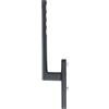 HOPPE 11668994 Toulon - Maniglia per porta scorrevole esterna PZ, lunghezza 253, in alluminio nero opaco
