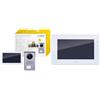 Vimar K40915 Kit Videocitofono Touch Screen Monofamiliare con Alimentatore Multispina & K40932 Monitor supplementare touch screen vivavoce a colori LCD 7in per kit videocitofonico