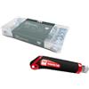 TOX Set TOX con assortimento di fascette stringitubo (26 pezzi) + taglierino con alloggiamento in ABS e 2 lame di ricambio, fascette e 6 misure, campo di serraggio 10-40 mm, 094909159