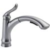 DELTA Rubinetto Delta Linden Monocomando Lavello Della Cucina Rubinetto Con Spruzzatore Tirare, Artico In Acciaio Inox 4353-AR-DST