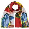 VON LILIENFELD® Scialle Seta Sciarpa Donna Accesorio Satin Arte Franz Marc: Cavallo blu