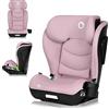 LIONELO Seggiolino Auto per Bambini NEAL I-SIZE Gruppo 2 3, da 100 a 150 cm Da circa 3 a 12 anni Montaggio ISOFIX o Cinture Poggiatesta regolabile Protezione laterale Braccioli, R129 (Rosa)