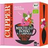 CUPPER Infuso Bio al Mirtillo Rosso e Lampone, Tisana Fruttata e Rinfrescante Biologica, con Ibisco e Ortica, Filtri 100% Biodegradabili, Confezione da 50 Bustine